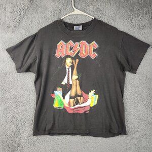 VTG ACDC 1990 Mistress for Christmas Tour USA Brockum Tag Large/Small Boxy Fit